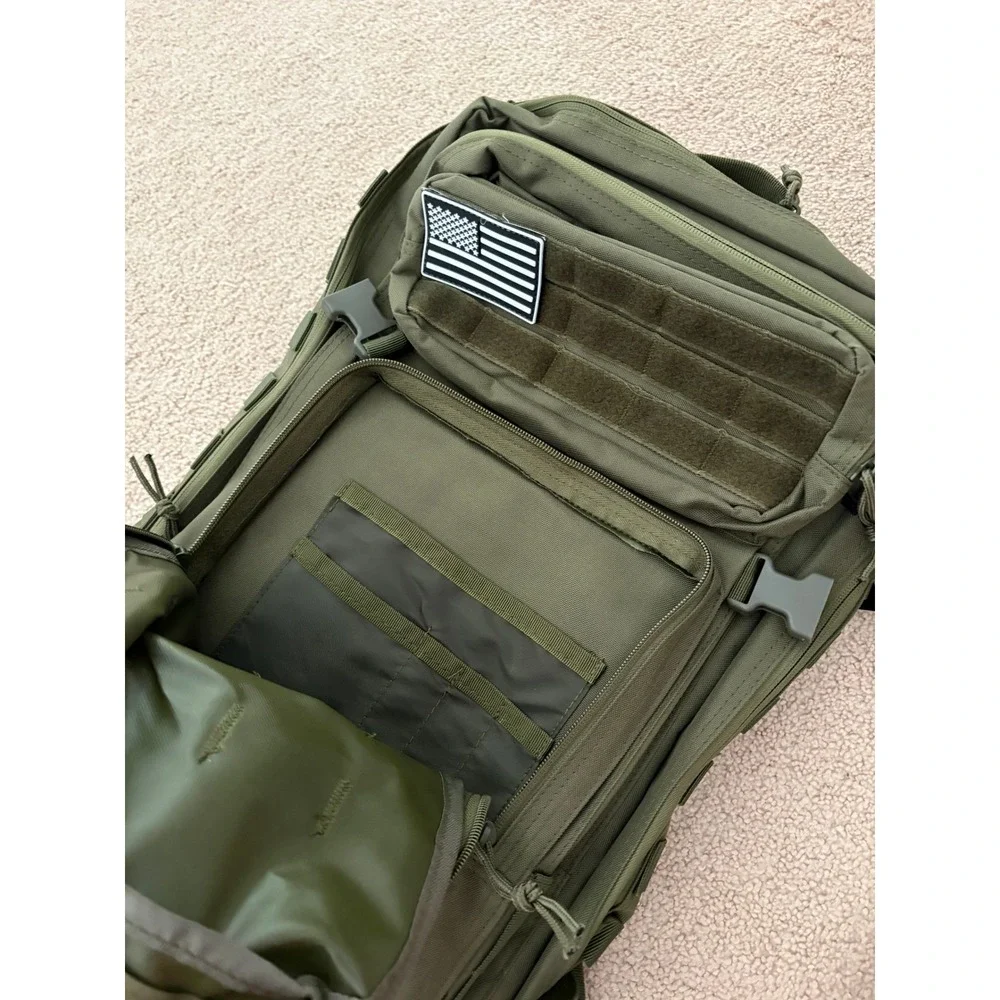 New! Ciana Men Backpack Military Tactical 40L Olive Green MOLLE Hiking School